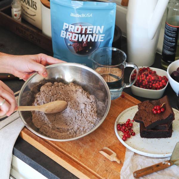 Mieszanka podstawowa w proszku Protein Brownie - 600 g - Image 3