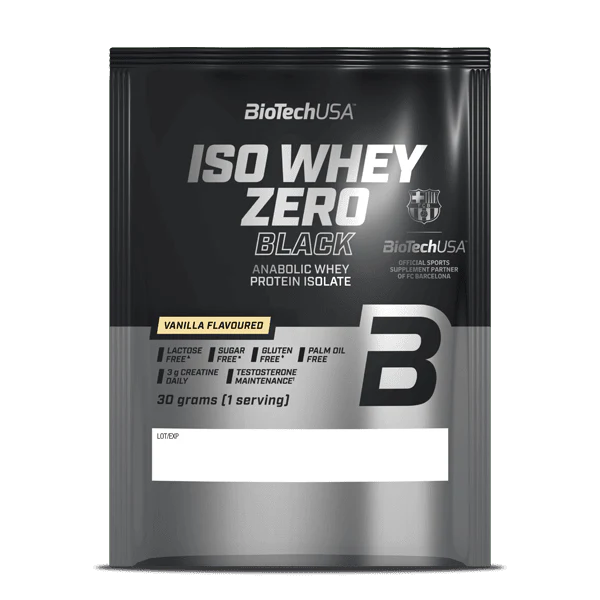 Proszek napoju Iso Whey Zero Black na podstawie izolatu serwatki - 30 g
